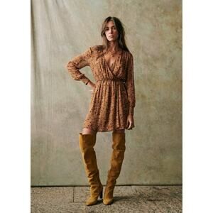 Sezane Barbara dress in 70s floral